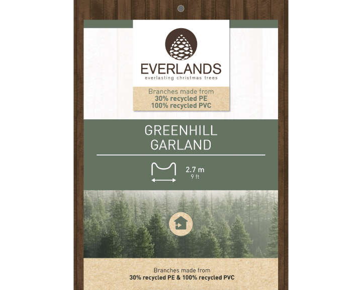 EVERLANDS Künstliche Tannengirlande Greenhill